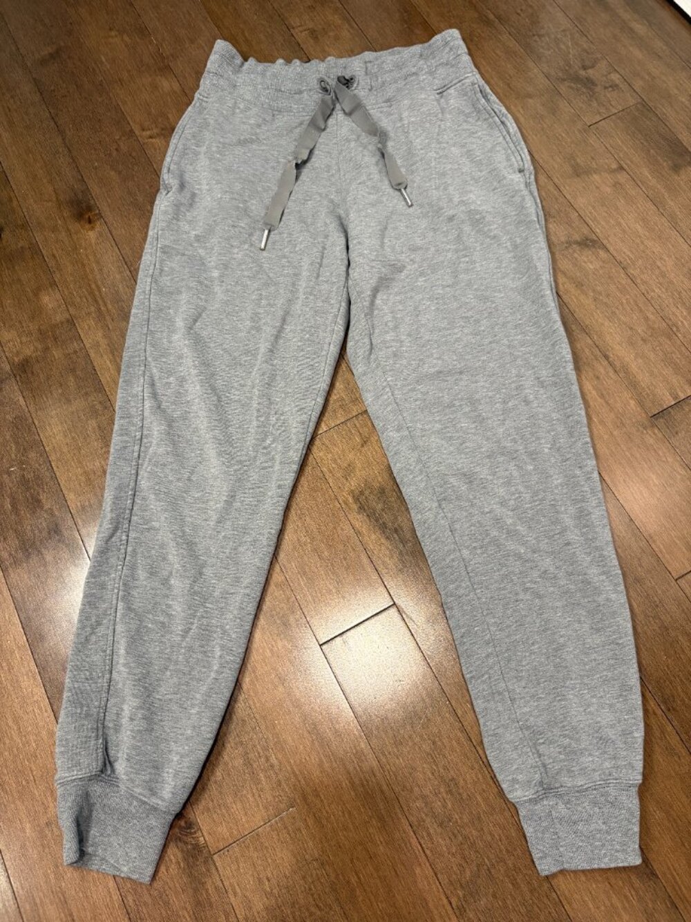 Athleta Balance Jogger Pants, Heather Grey Plush Nirvana, Size S